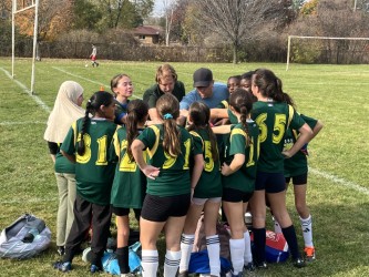 Soccer huddle